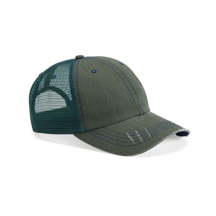 Herringbone Unstructured Trucker Cap Thumbnail