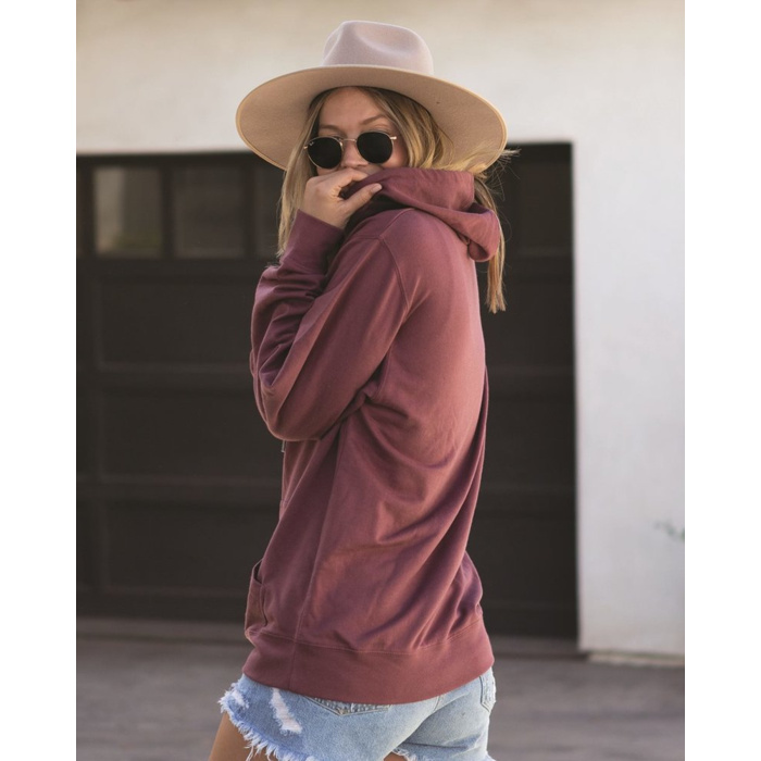 Unisex Lightweight Loopback Terry Zip Hood Thumbnail